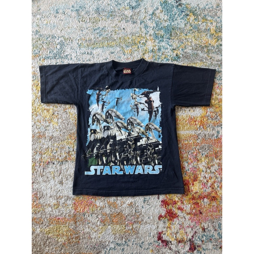 Vtg Star Wars Battle‎ Droid Shirt Phantom Menace Episode One Movie Youth Medium